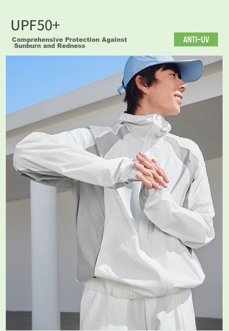 Beneunder Men's Sunscreen Jacket Skin Coat UV Protection Breathable Water-Repellent Outdoor Sports TS114 10
