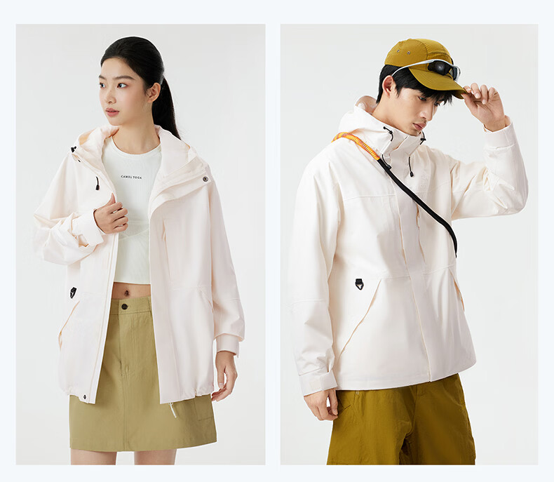 CAMEL [Yudawzhe] Outdoor Three-In Jacket, Unisex Style, Windproof, Waterproof Mountaineering Coat 31