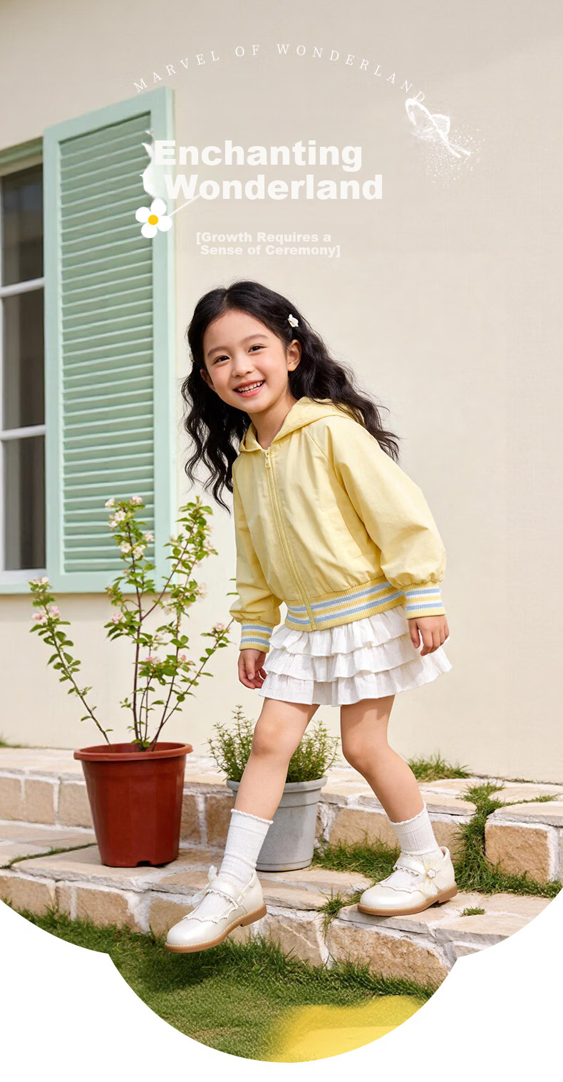 DR·KONG Girls' Spring Ceremony School Performance Princess Dress Shoes 2B14B1101AW Beige Size 23 1