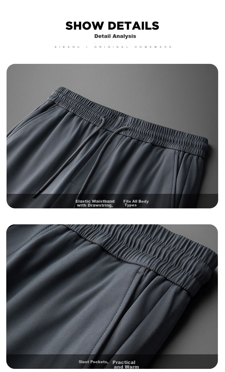 TUCANO Men's Winter Down Pants Thickened Warm Goose Down Casual Windproof Cotton High Waist Straight Leg Trousers 19