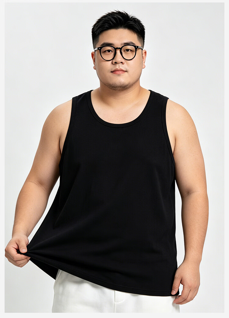 Miiow Men's 2-Pack Plus Size Cotton Sleeveless Tank Tops Loose Fit Extra Large Summer Sports Vests 1 White 1 Gray 19