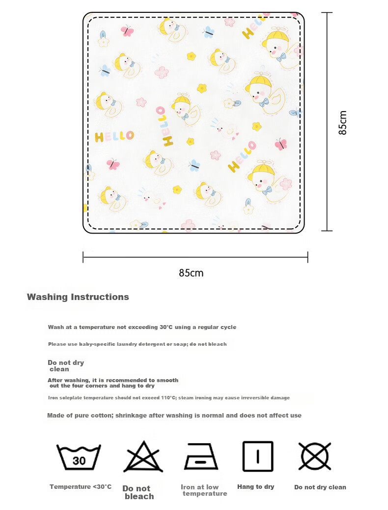 Ipoosi Baby Cotton Swaddle Blanket Wrap Sleep Sack Anti Startle Newborn Essentials 2-Pack 10
