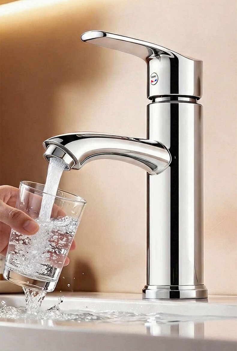 Vanward Basin Faucet Bathroom Sink Washbasin Faucet Bathroom Cabinet Countertop Hot and Cold Dual Control Faucet M16 13