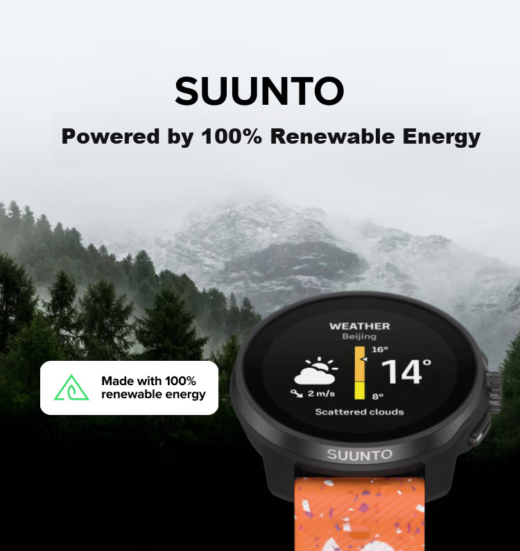 SUUNTO RACE S Heart Rate and Blood Oxygen Dual-Frequency GPS Running Outdoor Sports Smartwatch Shale White Christmas Gift 16