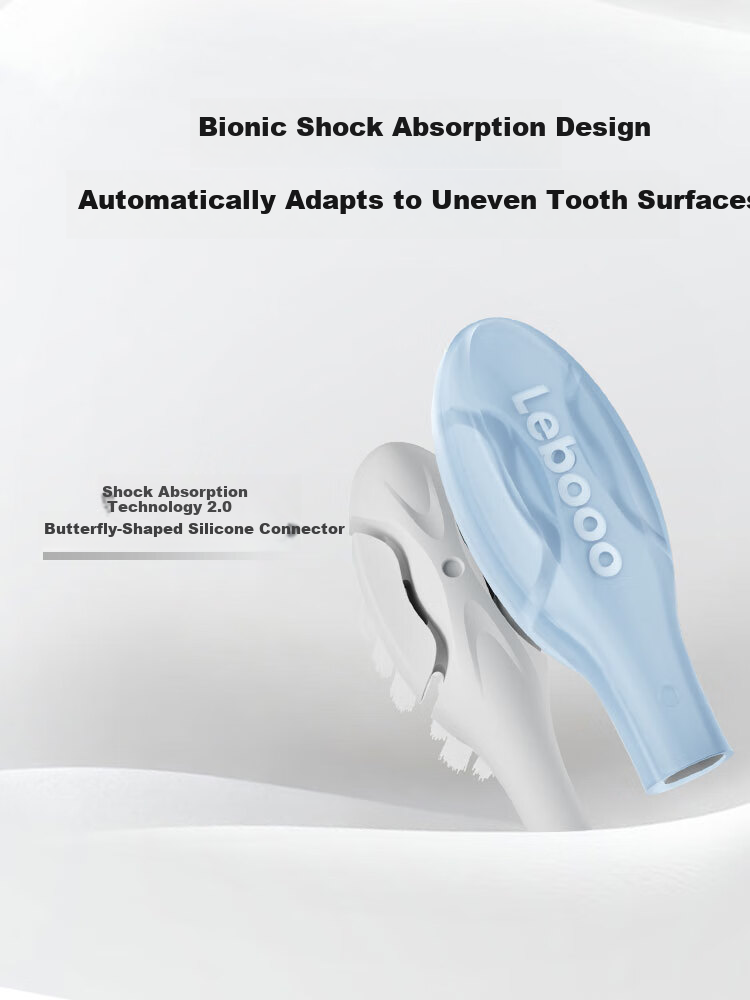 HarmonyOS Smart Choice Libode Electric Toothbrush 5Pro with 2 Shock-Absorbing Sensitive Brush Heads (White) 4