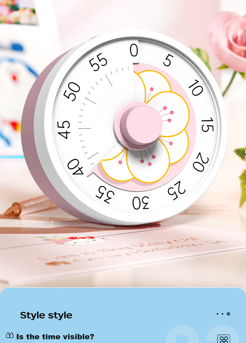 Timess Disney Collaboration Visual Timer, Back-To Student Time Management Tool, Kitchen Cooking Electronic Timer, Live Streaming Timer Gift 5