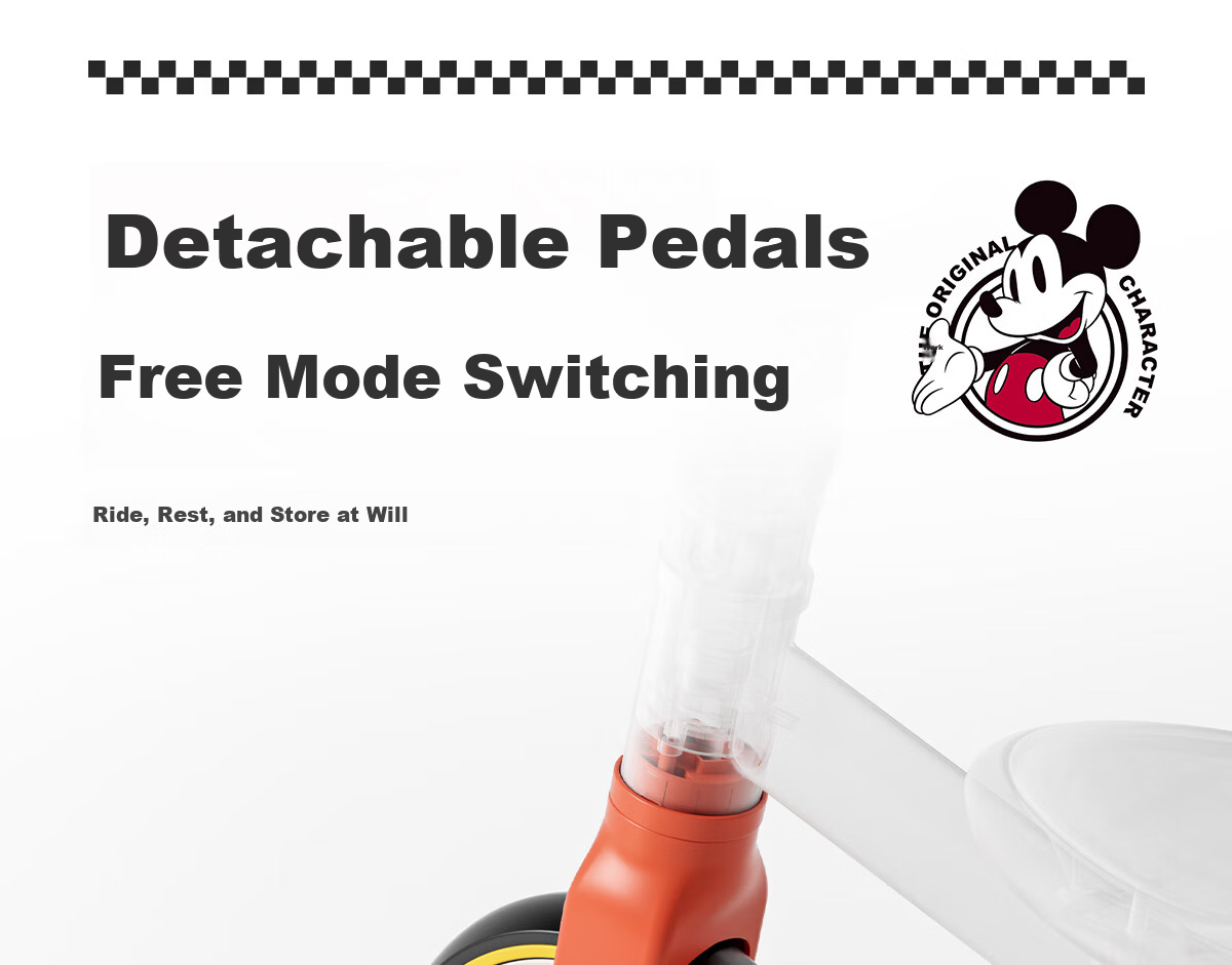 DISNEY Kids Tricycle Balance Bike 1-3-6 Years Toddler Pedal Bicycle Baby Birthday Gift Walker Push Bike 31