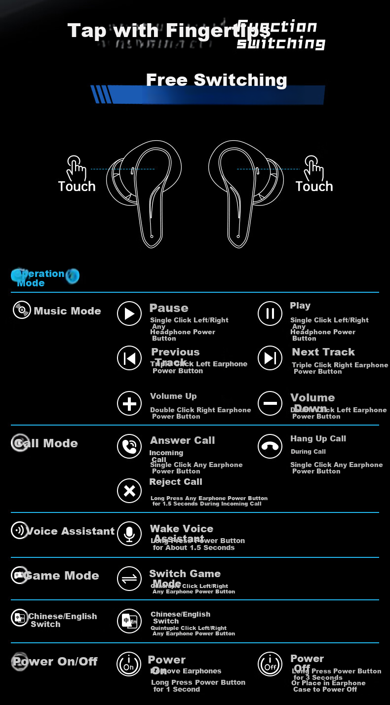 DISNEY Marvel Collaboration Bluetooth Earphones High-Value Mecha Gaming Surround Sound In-Ear Headphones Back-to-School Gift for Boys MR63 Black Panther 9