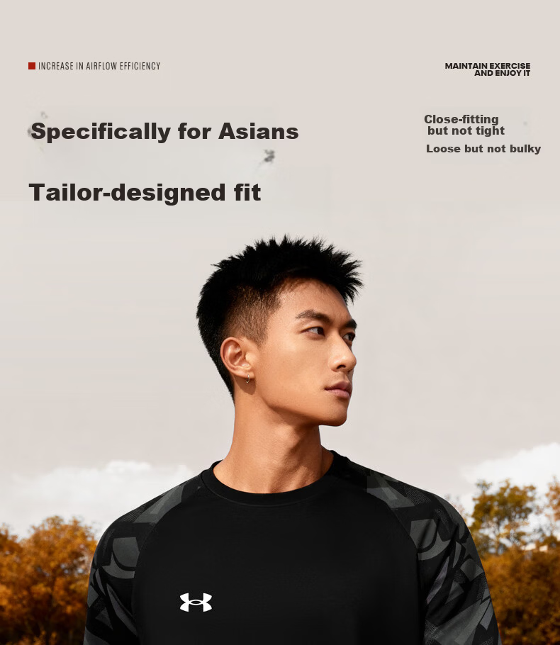 Under Armour Men's Long Sleeve T-Shirt Sweatshirt Crewneck Loose Casual Trendy Breathable Sports Running Warm Pullover 10