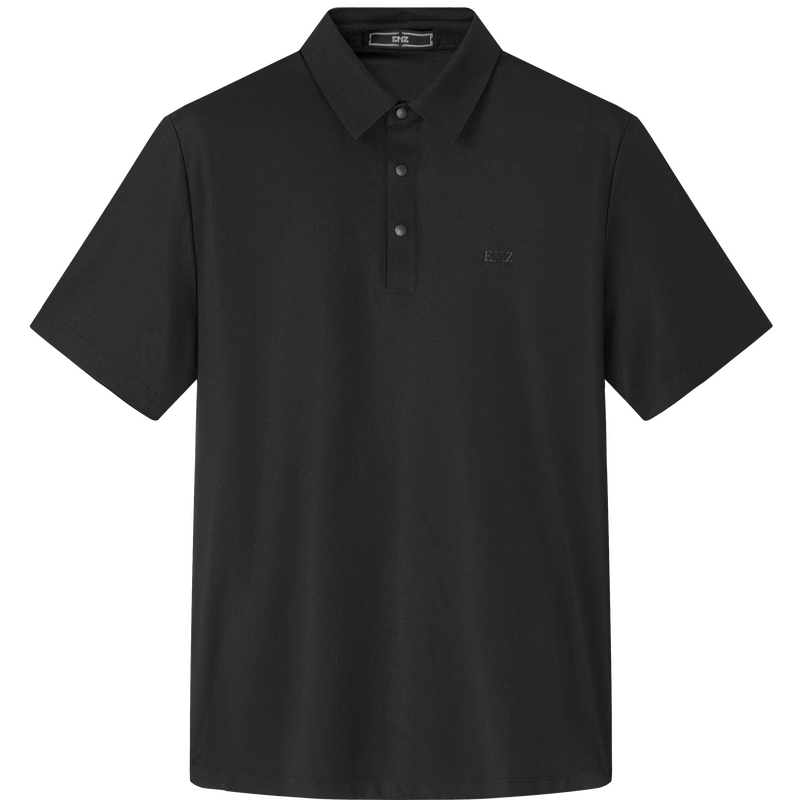 EMZ Ordos Men's Short Sleeve Polo Shirt Quick-Dry Breathable Cool Skin-Friendly Business Casual Commuter Tee