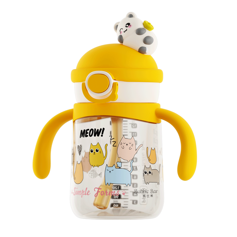 Bubble Bear PPSU Direct Drinking Cup 350ML Large Capacity Anti-Choke Durable Children's Water Cup for Infants and Toddlers