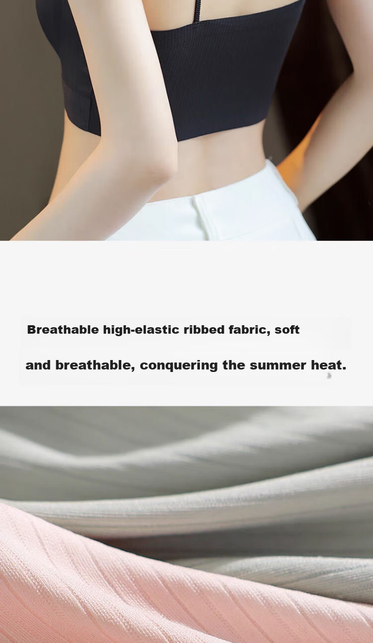 GUJIN Seamless Women's Bra, Backless Vest Style, Small Chest Push-Up, Strapless Integrated Anti-Exposure Thin Bandeau Bra 12