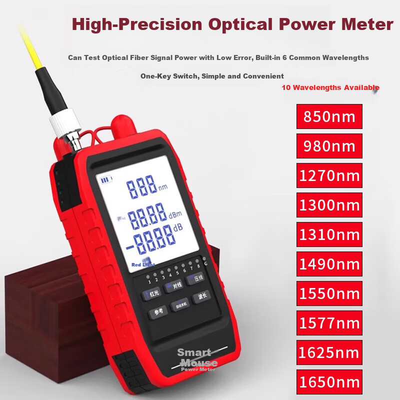 Smart Mouse NF-859GS Anti-Interference Cable Tracer Network Tester Red Light Integrated Live Line Length Tester 6