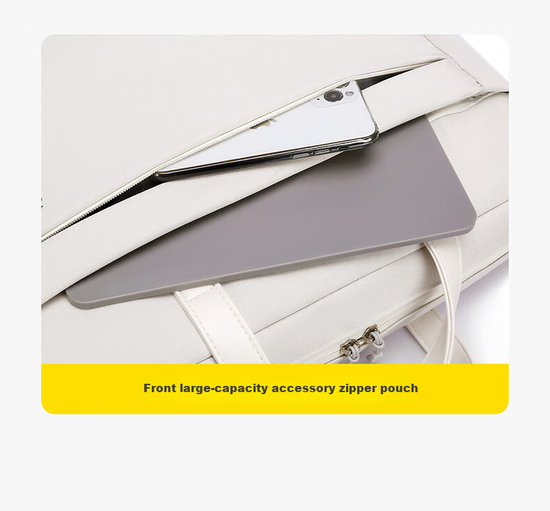Milooky Laptop Bag Handheld and Shoulder 15-16 Inch High-Style for Women Suitable for Apple Huawei Business Bag 3