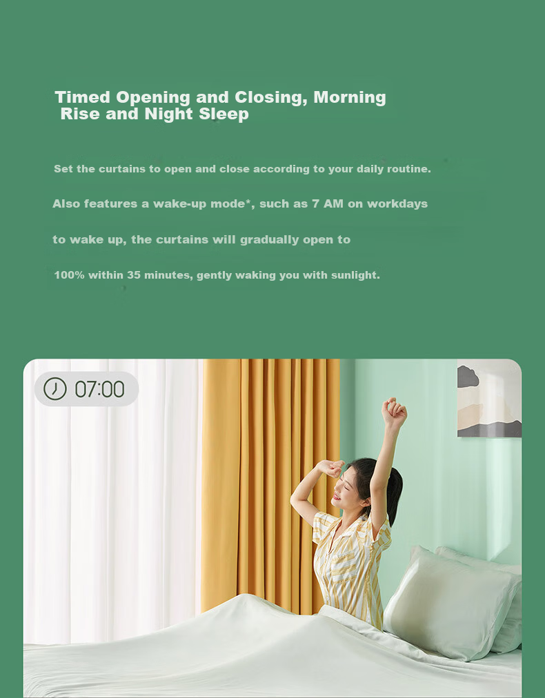 Mijia Xiaomi Mijia Curtain Companion (Roman Rod Version) Smart Electric Automatic Curtain Ready to Use 8