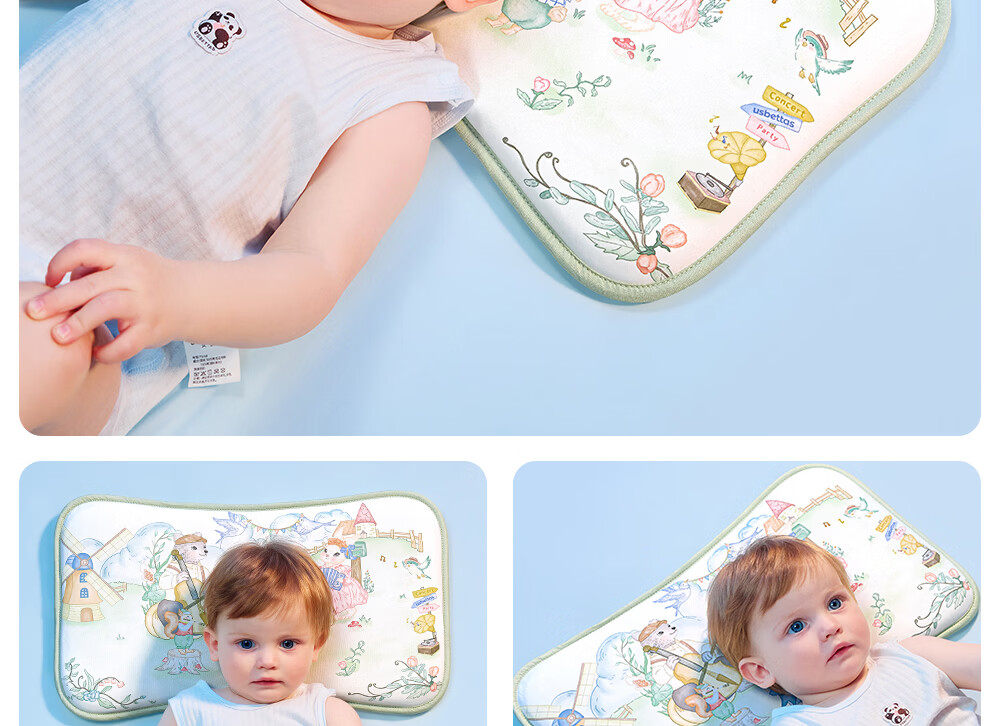 Betis Baby Pillow 0-6 Years Old Children's Pillow Cloud Slice Pillow Summer Breathable Baby Cooling Pillow Newborn Pillow Summer Party 39