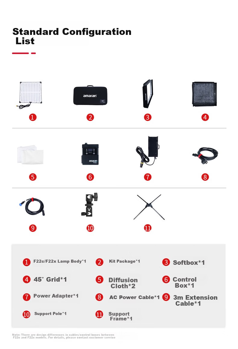 AMARAN F22x Bi-Color Flexible Foldable LED Video Light Softbox for Live Streaming and Professional Studio Lighting 14