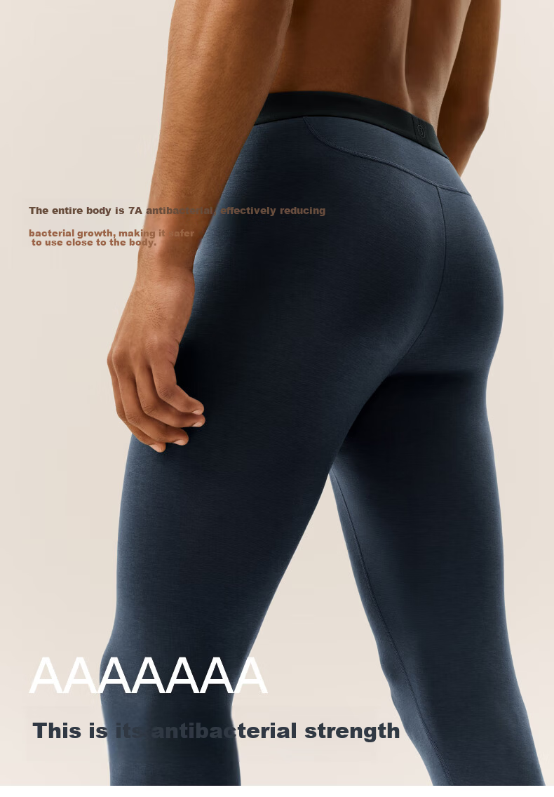 Bananain Repi 302++ Thermal Pants Unisex 7A Antibacterial Fleece Thickened Autumn Winter Underwear Leggings Cotton Pants 11