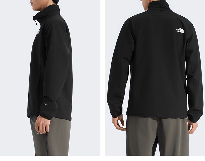 The North Face Men's Softshell Jacket Windproof Water-Repellent Outdoor Jacket 8JS6 Black/JK3 XL 5