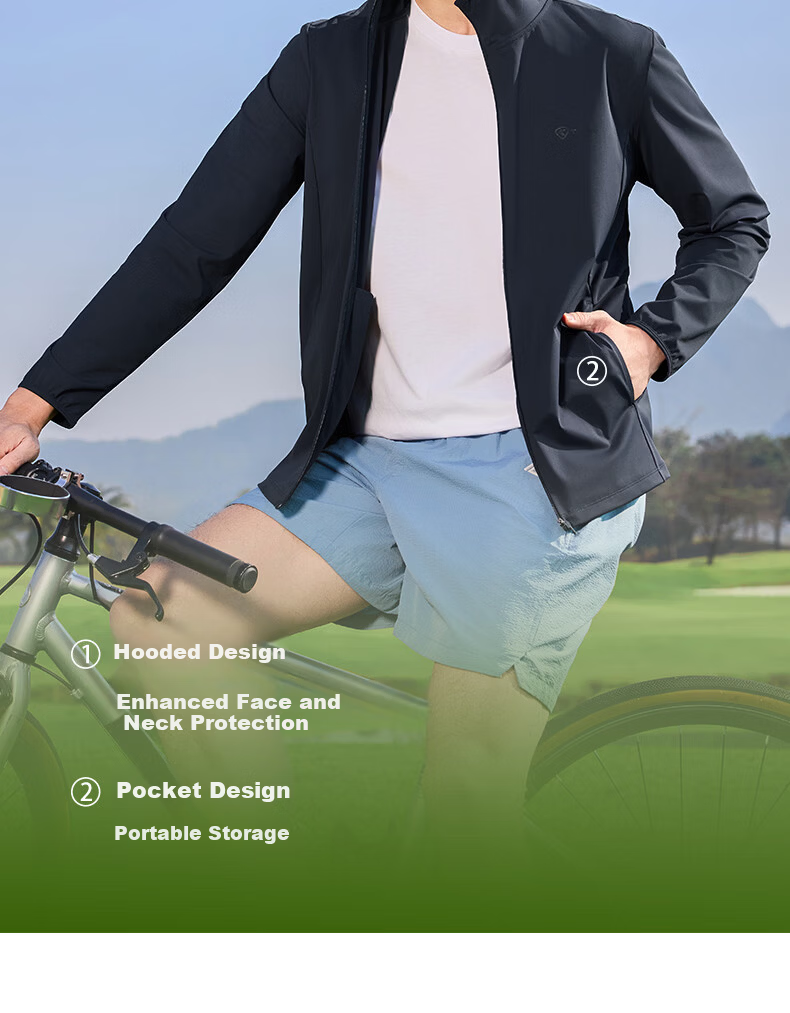 Jordan Ice Skin 4.0 Men's Sunscreen Jacket Cold White Skin UPF100+ 2026 Summer New Outdoor Lightweight Breathable Coat 15
