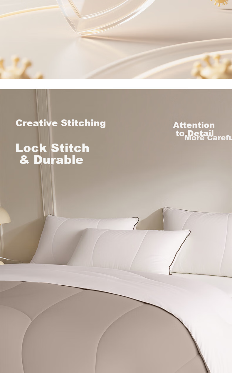 HLA 7A Antibacterial Wool Quilt Winter Sheep Wool Comforter Filling 150×200cm Approx. 7 Jin White Khaki 7