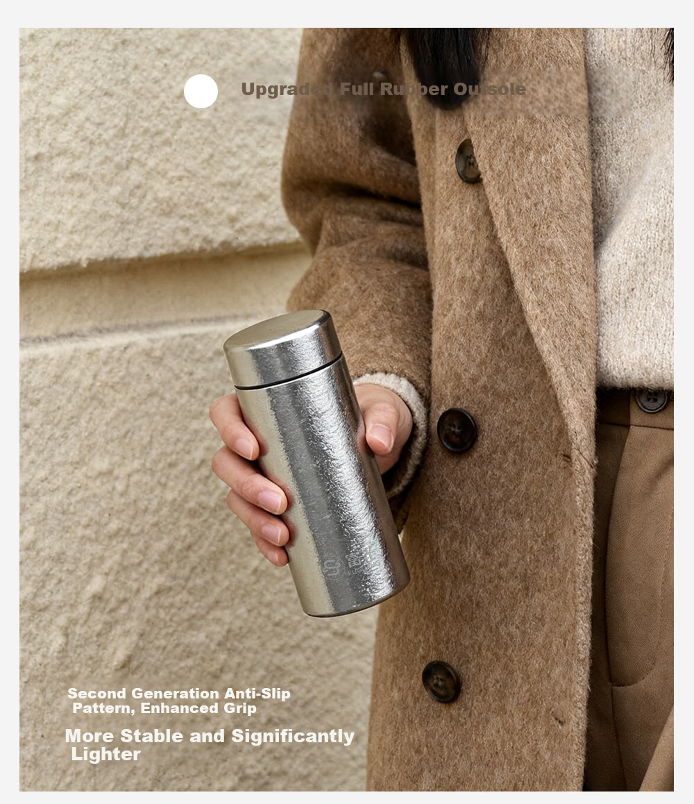 FGA Fugang Pure Titanium Insulated Water Bottle for Men and Women, Stylish Compact Portable High-End Gift Cup 10