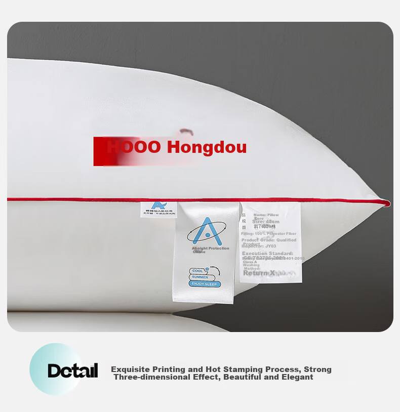 Hodo Embroidered Silk Pillow, Cervical Pillow for Adults, Double-Layer Ultra-Soft Neck Support Pillow Core, Cervical Protection Pillow 16