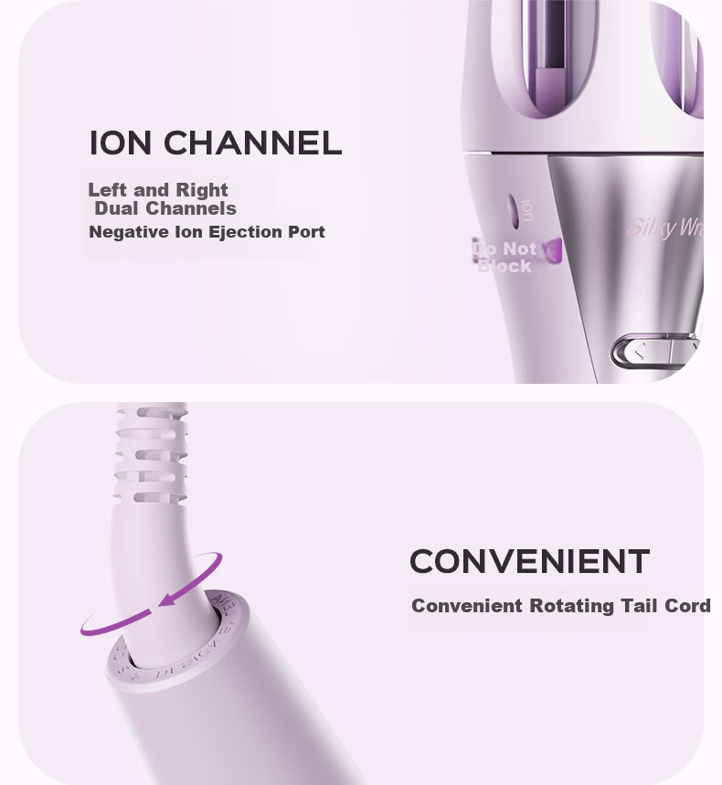 Lena 2-in-1 Automatic Curling Iron 32/36mm Electric Hair Curler Big Waves LN-Z5-32&36 13