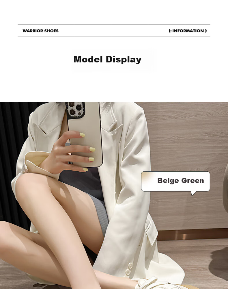 Warrior Women's Shoes 2026 New Summer Classic Retro Sneakers Comfortable Breathable Casual Shoes Beige Green Size 35 7