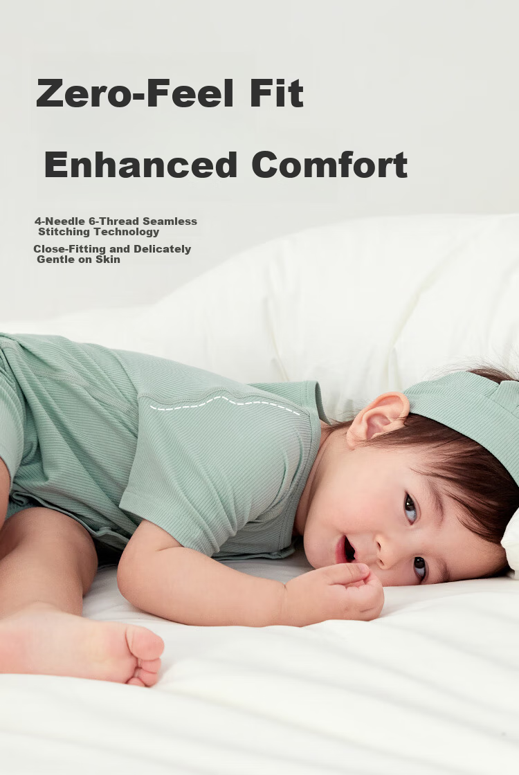 Wismorni Baby Short Sleeve Romper Spring Summer Thin Modal Unisex Infant Outfit Outdoor Crawling Clothes Summer Wear 5