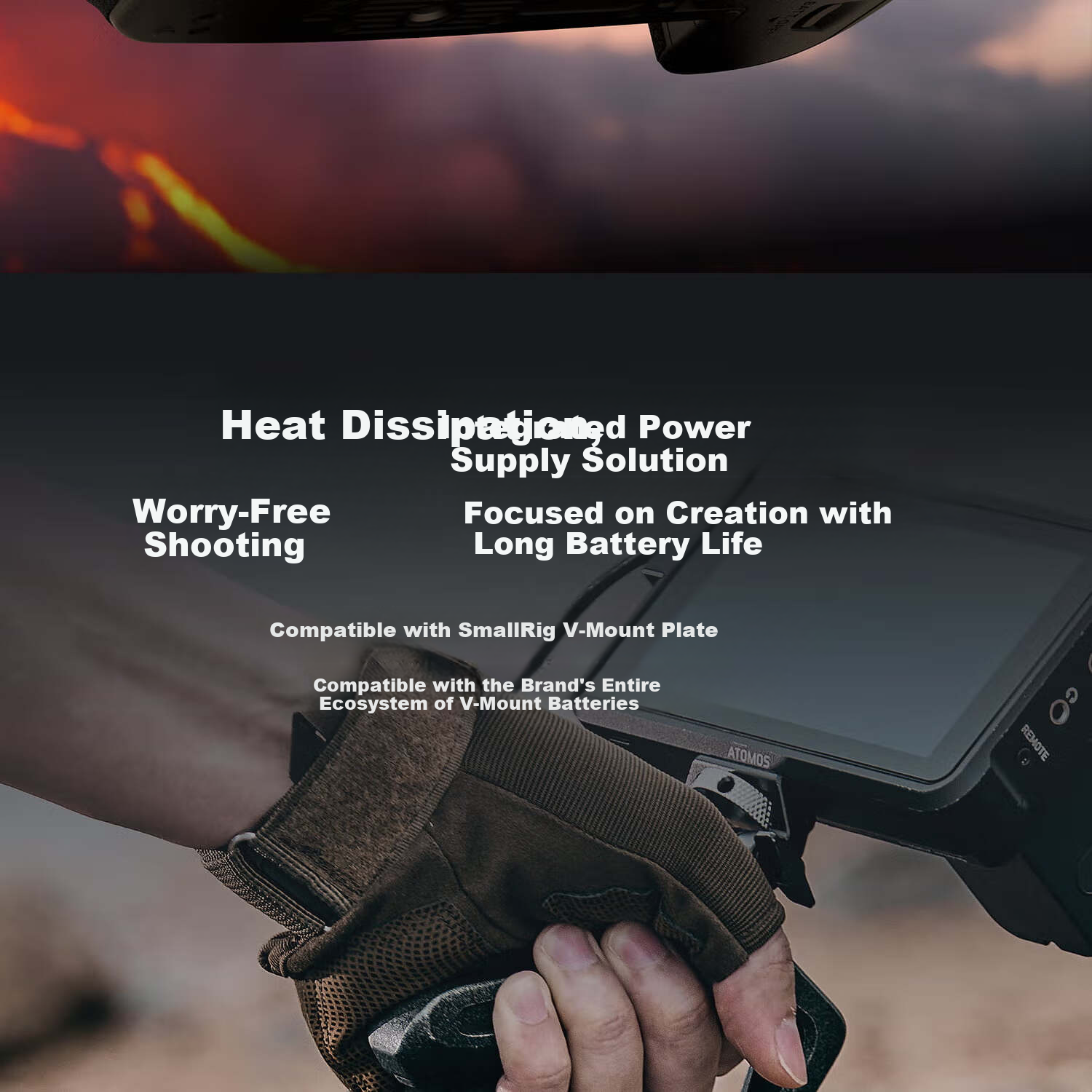 SmallRig 5152 Camera Cooler Live Streaming Cooling Device for Sony ZV-E10II/A74/A7S3/A7C2/A7CR/A6700/FX3/30 DSLR Mirrorless Camera Cooling 10