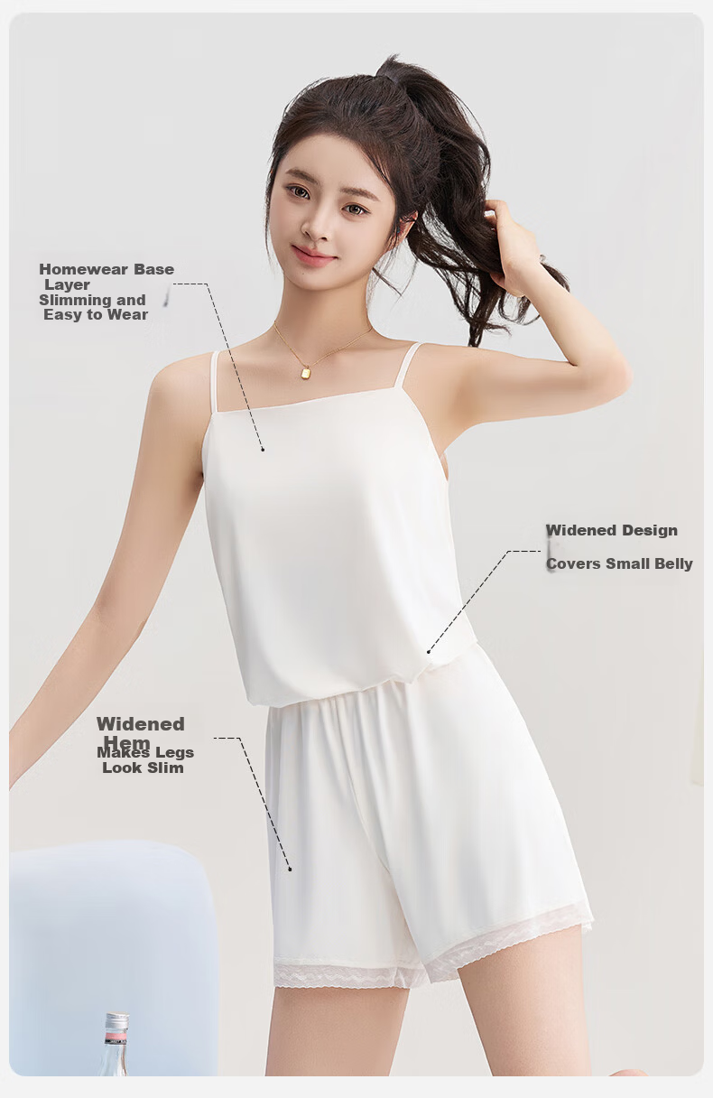 MiiOW Ice Silk Satin Women's Camisole Tank Top Sleeveless Sexy Back Summer Outerwear Versatile Blazer Shirt 12