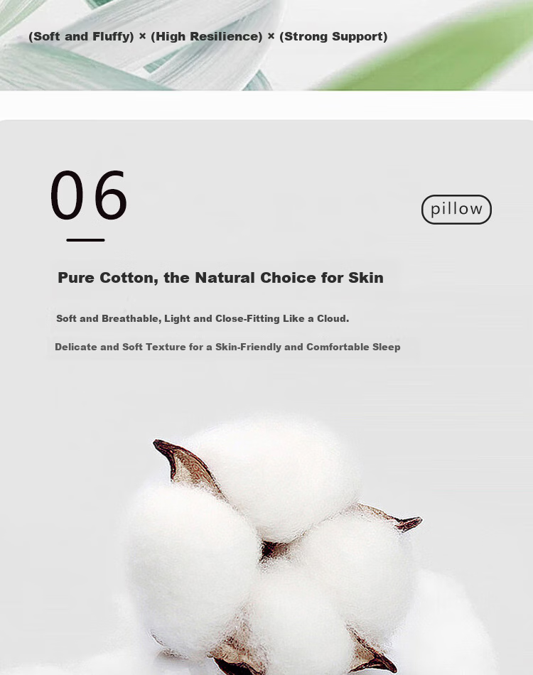 ZiiU Pure Buckwheat Pillow 100% Sweet Buckwheat Hull Neck Support Pillow with Cotton Pillowcase Approx. 6 Jin 48x74cm 9