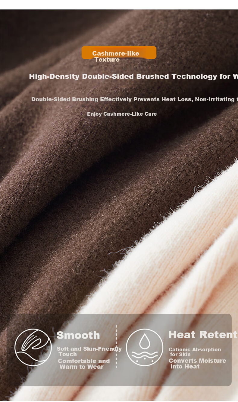 LangSha Thick Turtleneck Base Layer Top for Women, Fall/Winter 2025 New Product, Antibacterial Thickened Turtleneck Long-Sleeve Warm Base Layer Sweater 4