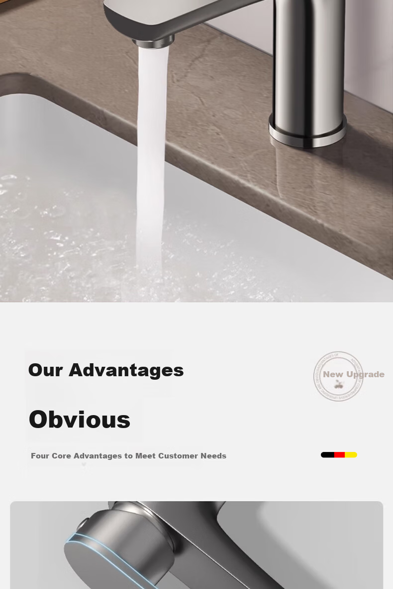 HOMK [Germany] Single Cold Basin Faucet Splash-Proof Bathroom Sink Tap 2