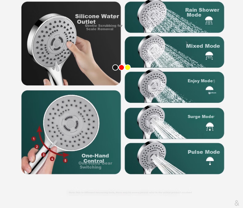 JROR [Germany] Shower Set Bathroom Shower Head with Hose Complete Shower Kit 7