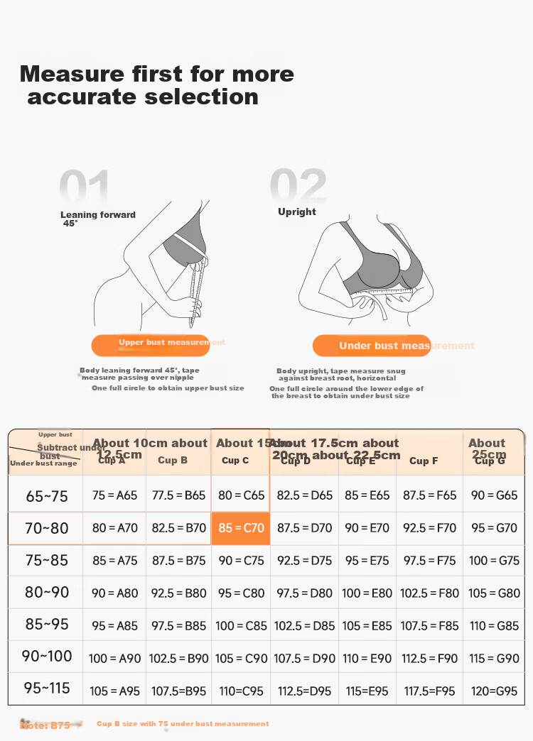 Ordifen Women's Breathable Deep V Small Bust Mango Cup Soft Underwire Push-Up Side Support Bra XBHA18 29