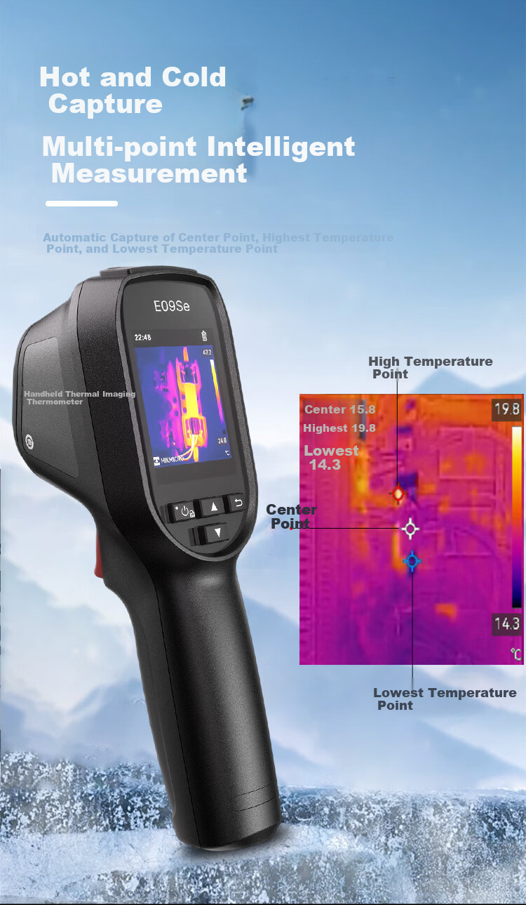 HIKMICRO E09SE Thermal Imaging Camera High-Definition Infrared Thermal Imager Night Vision Industrial Temperature Measurement Floor Heating Leak Detector 7