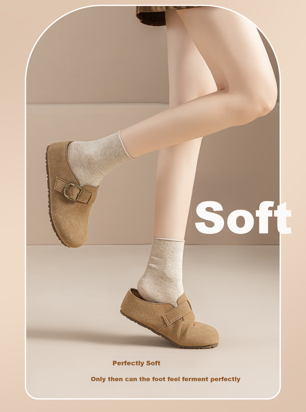 Warrior Thick Sole Boken Half Slippers Women's Outdoor New Style Height Increasing Closed Toe Slip-On Shoes Khaki Size 35 11