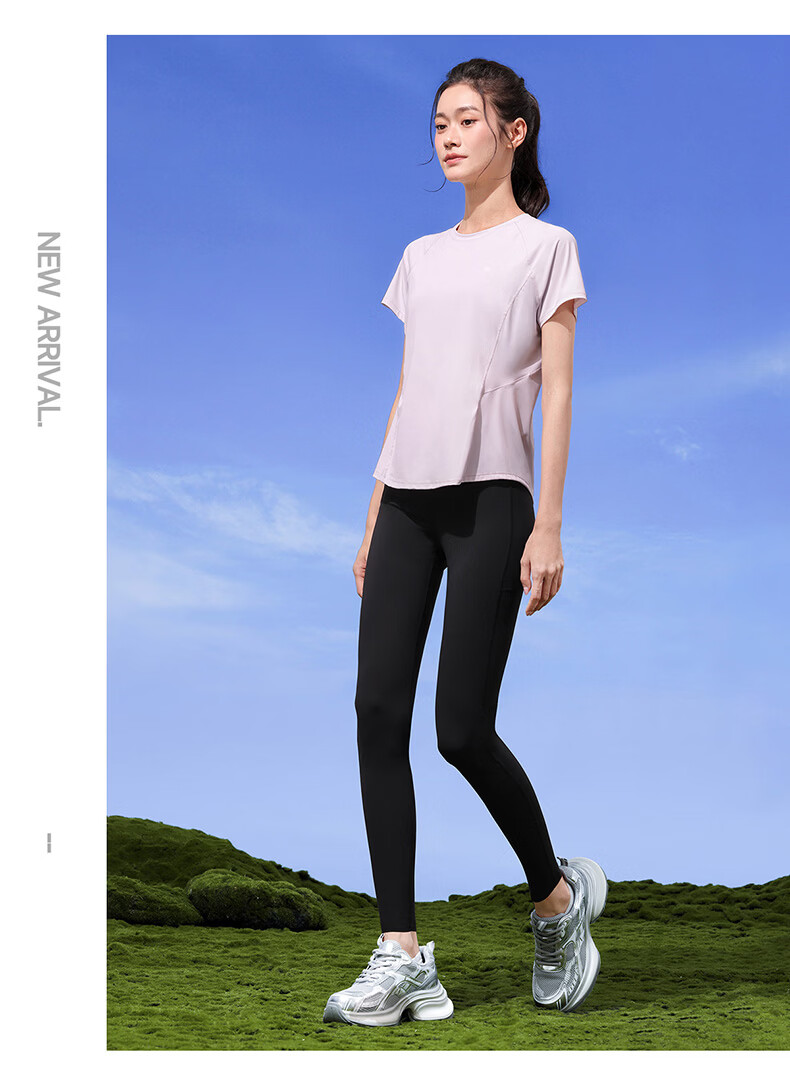 CAMEL Women's Ice Cooling Sports T-Shirt Quick-Dry Breathable Fitness Running Short Sleeve Y26BAWL6025 Dream Pink S 20
