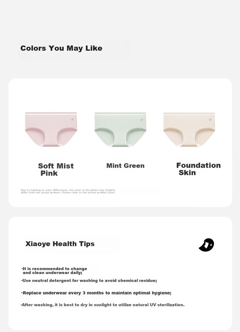 Onoko Women's Underwear 2025 New 10A Grade Antibacterial Breathable Comfortable Baby Cotton Skin-Friendly 12