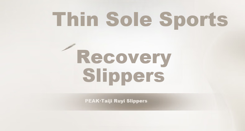 PEAK Taiji Ruyi Men's Off-White Soft Sole Non-Slip Breathable Casual Slippers ET262031L 15