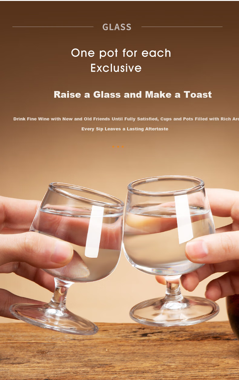 Green Apple 95ml Thickened Crystal Glass Tasting Cups Set of 6 for Baijiu, Wine, and Brandy 7