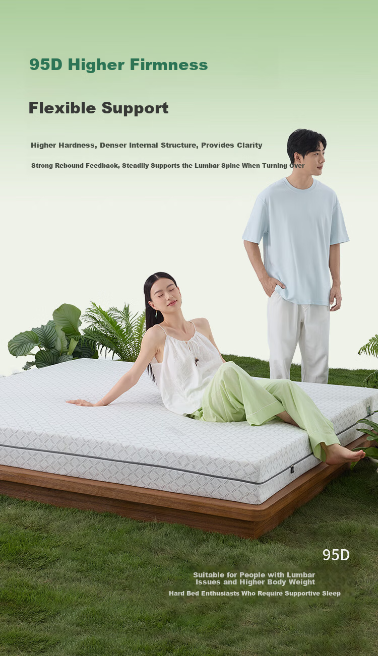 Golden Oak Cloud Natural Latex Mattress Spine Support Thai Imported Customizable Tatami 1.5x2m Medium-Firm 10