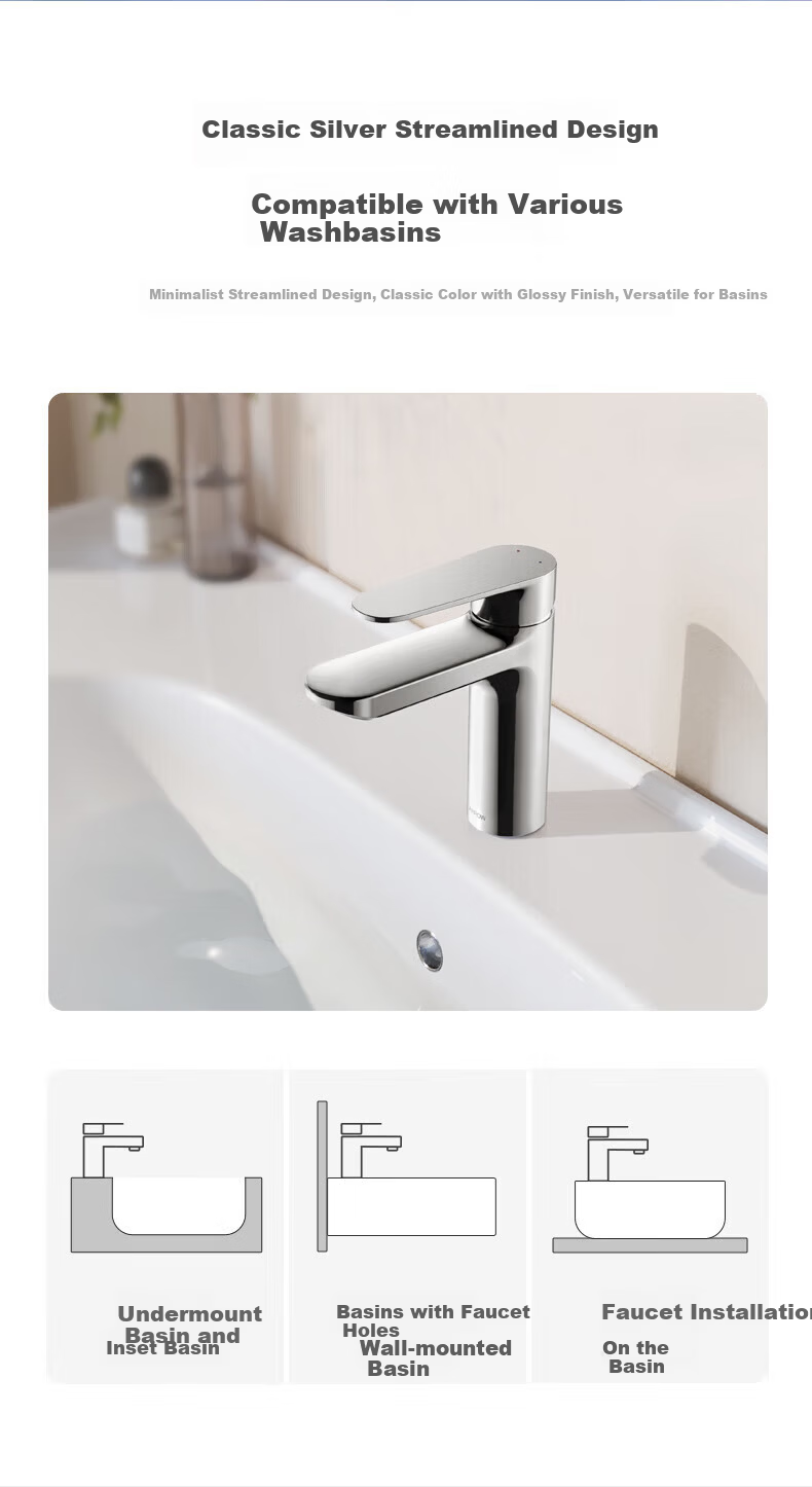 ARROW AE41113GGW-P Bathroom Sink Faucet Hot and Cold Basin Tap 11