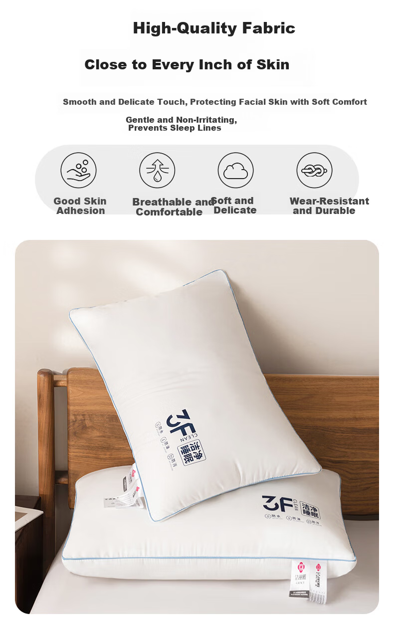 Grace Class A Three-Proof Deep Sleep Star Hotel Pillow Core Neck Support Pillow Core Home Use Single Piece 6