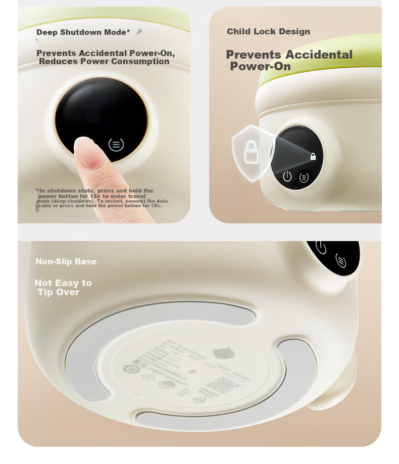 Babycare Baby West Highland Intelligent Temperature-Controlled Bowl Insulated Bowl Baby Feeding Electronic Child Anti-Drop Anti-Scald Lunch Box 24