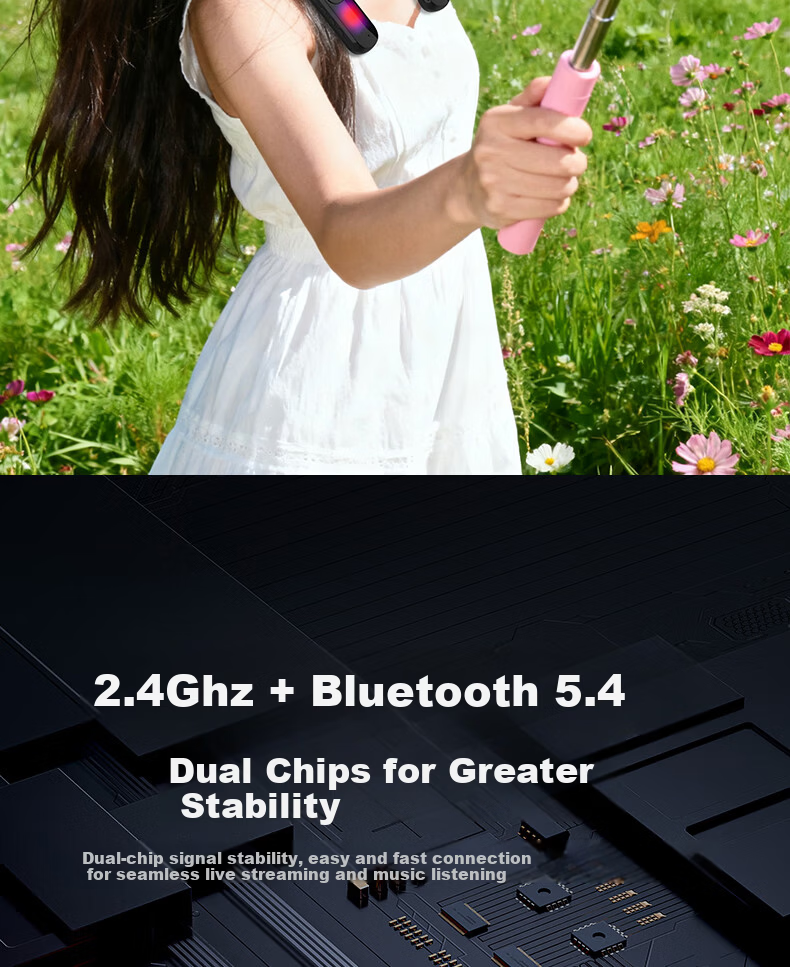 Cuckoo G10T Wireless Live Sound Card Set Headset Microphone Integrated Neckband Open Outdoor Internet Celebrity Singing Equipment Live Streaming 11