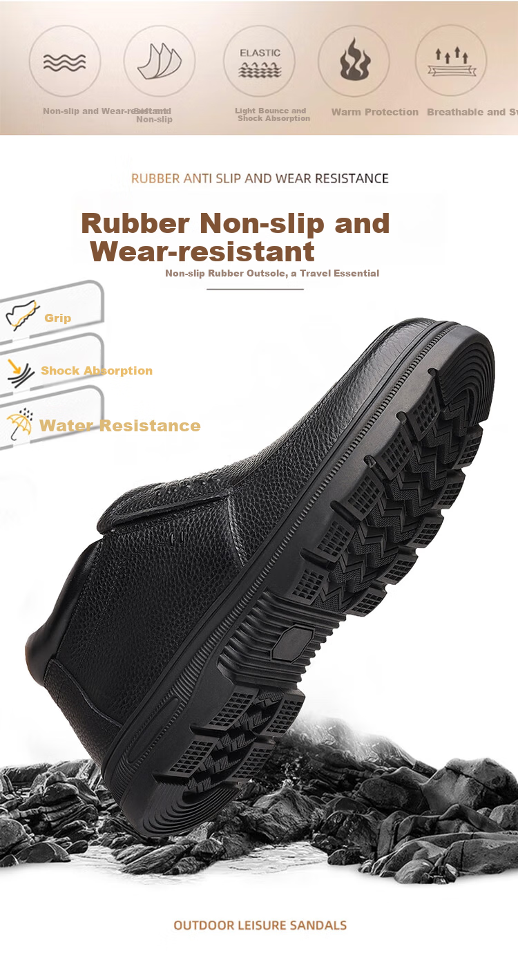 Hengyuanxiang Men's Slip-On Business Casual Breathable Driving Loafers J1628 Black 44 8