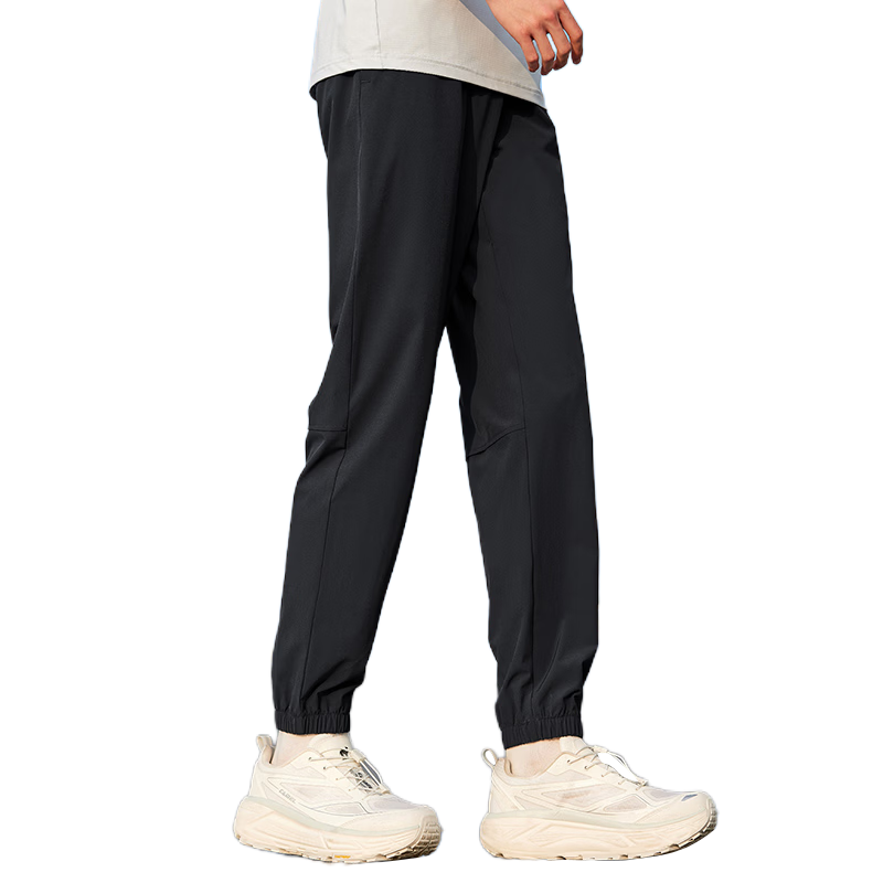 CAMEL Quick-Dry Breathable Men's Sports Pants Ice Cooling Sun Protection Jogger Casual Pants C16BA6L6011 Phantom Black L
